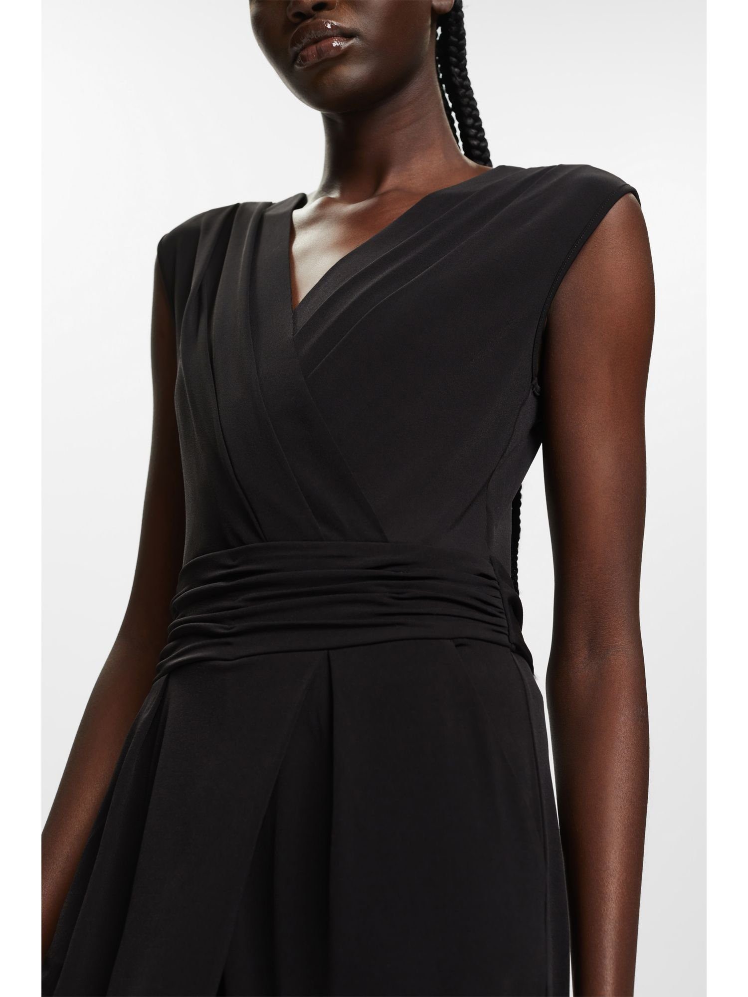 Esprit Collection Overall Jumpsuit mit Crossover-V-Ausschnitt