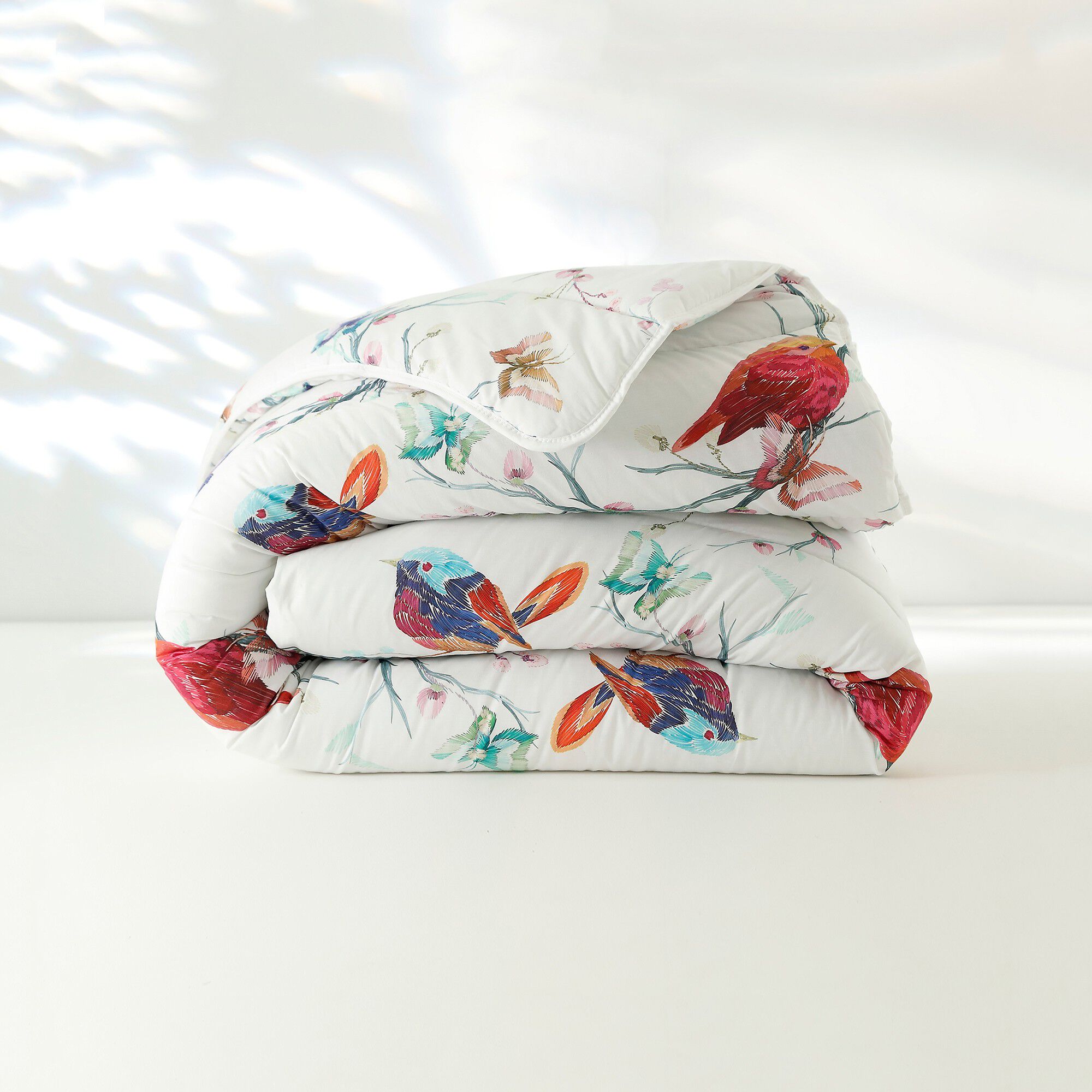 Couette coton imprimée Oiseaux 400 g/m2