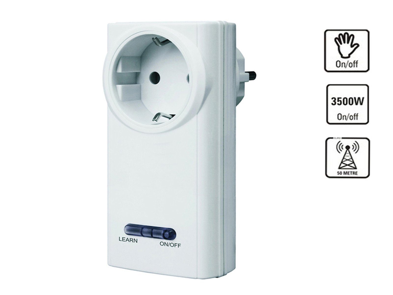 smartwares Smarter Kontaktsensor, Smart Funk Fenster-Kontaktschalter für Dunstabzugshauben & Steckdose