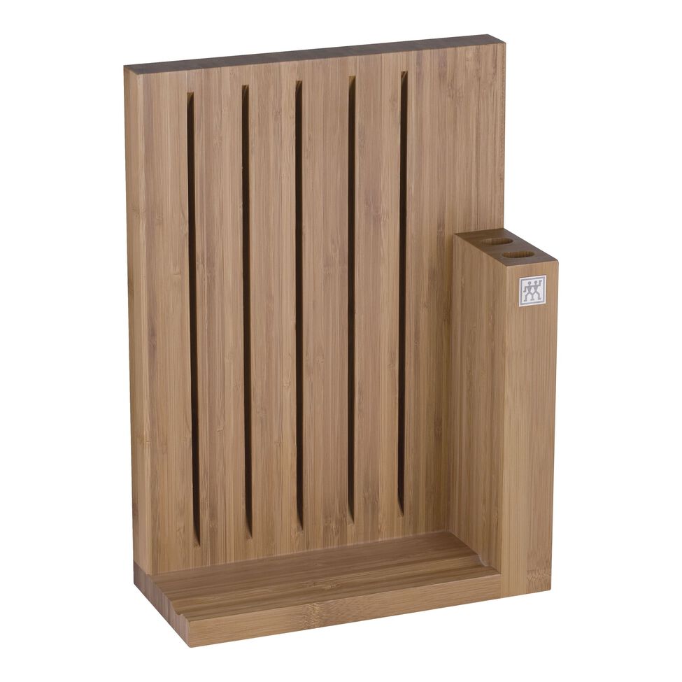 Messerblock, leer, 7, Braun