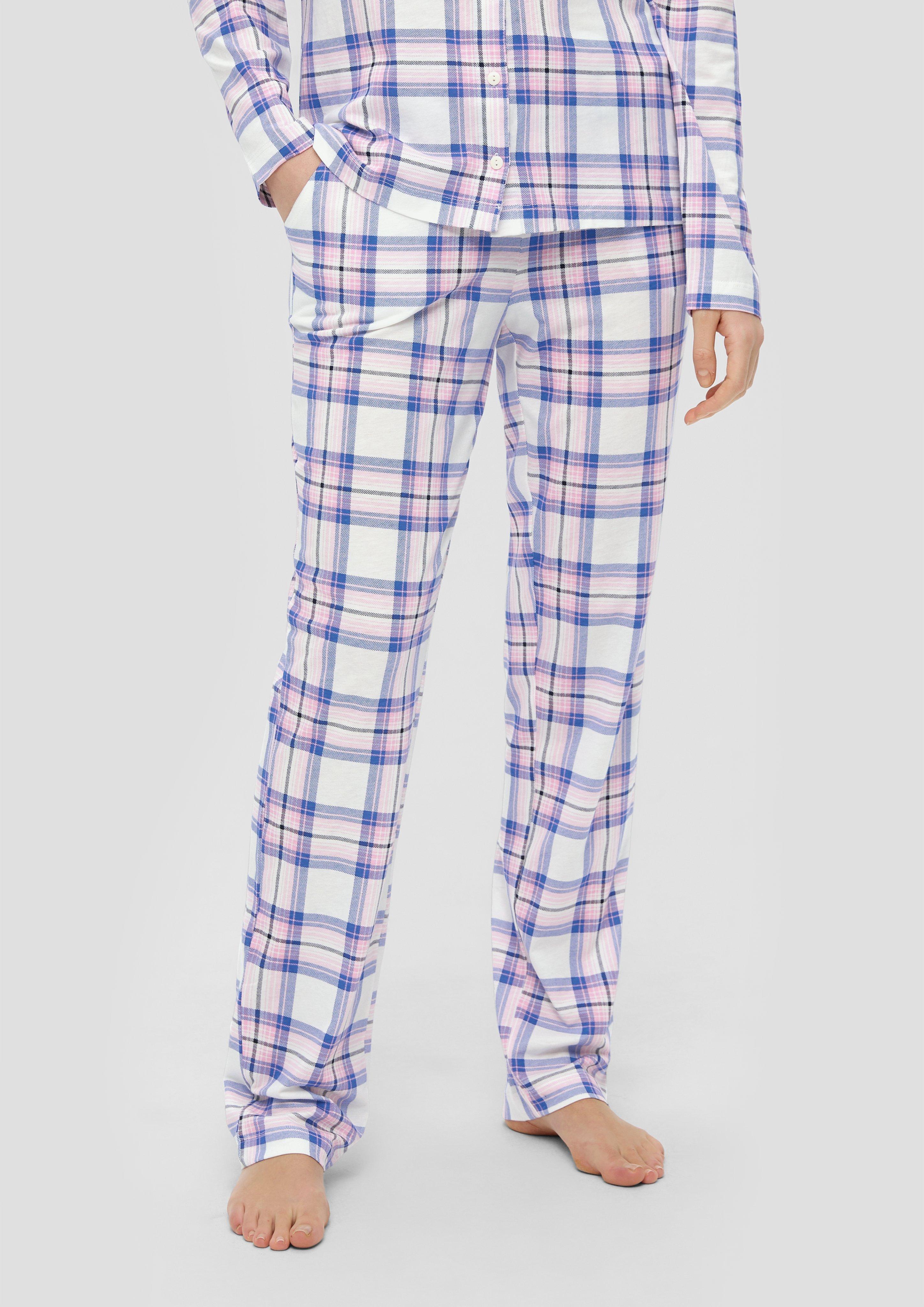 Kurzes Pyjama-Set mit Karo-Muster  6009455-9388