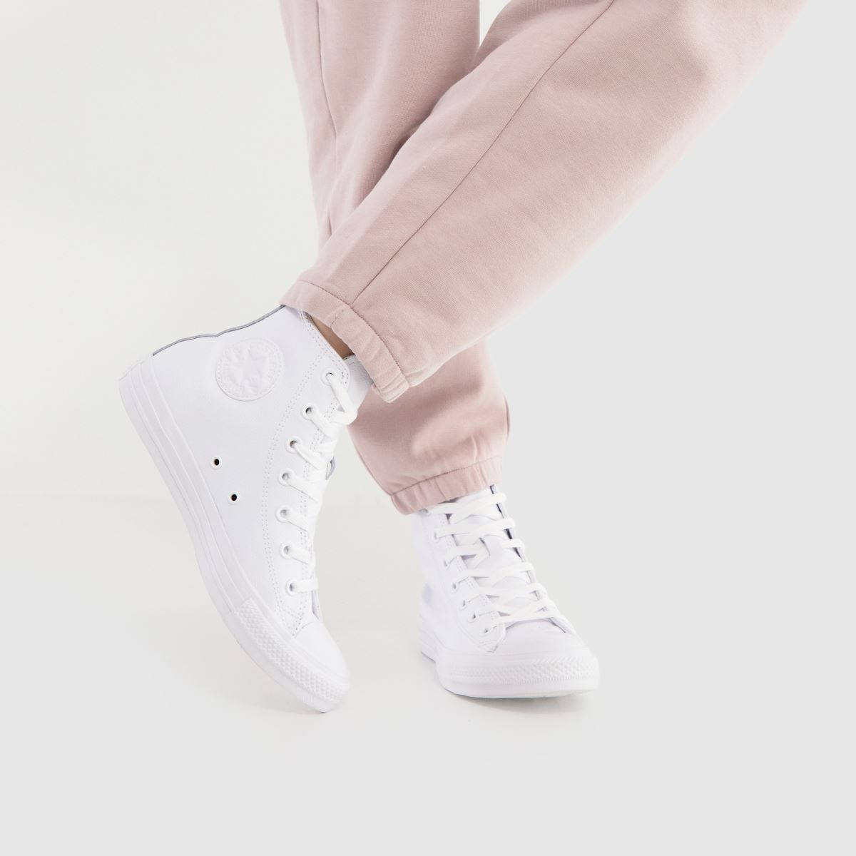 Converse All Star Mono Hi cipők fehér színben