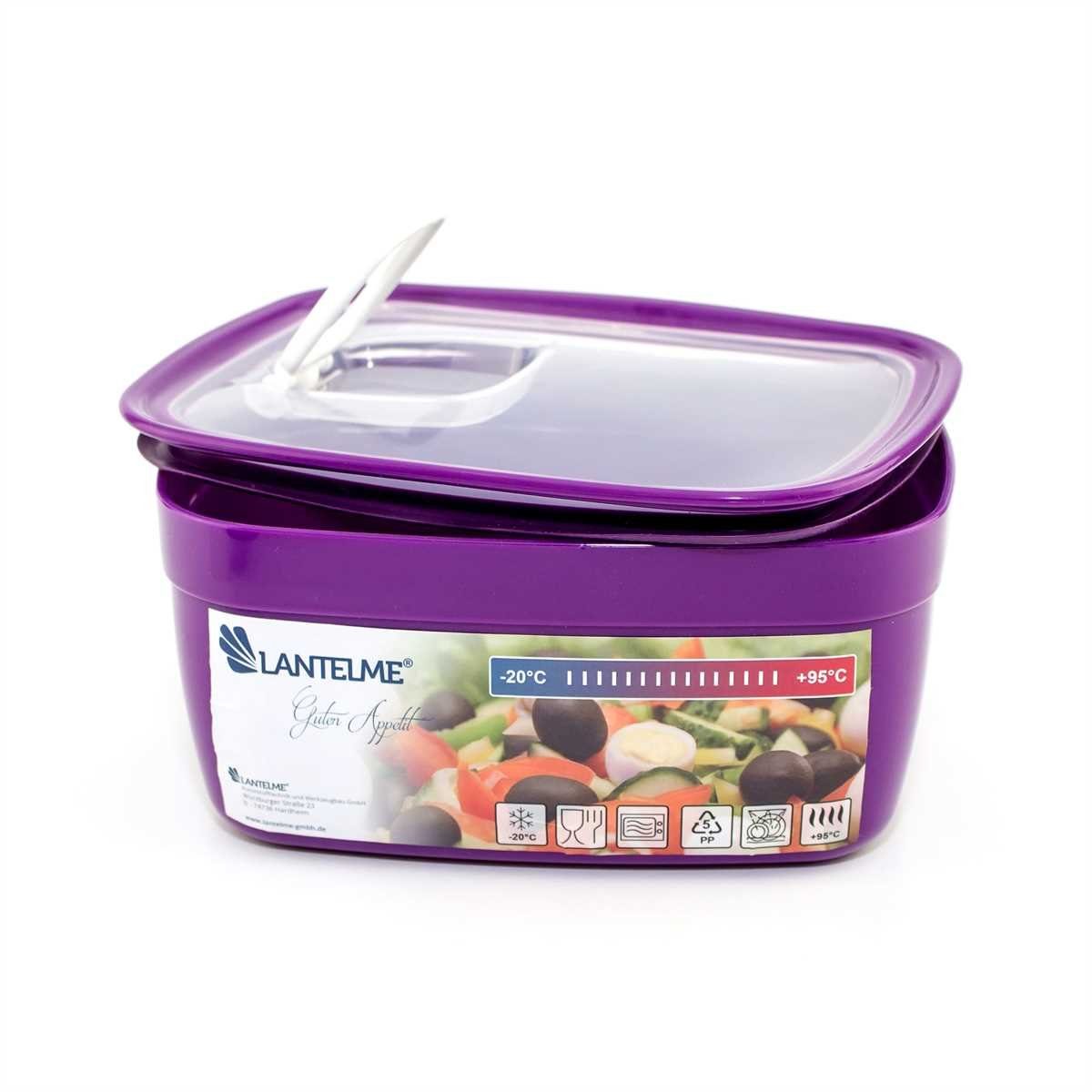 Lantelme Mikrowellenbehälter Mikrowellenschüssel mit Deckel, Kunststoff, (4-tlg), 1,8 ltr, 0,5 ltr
