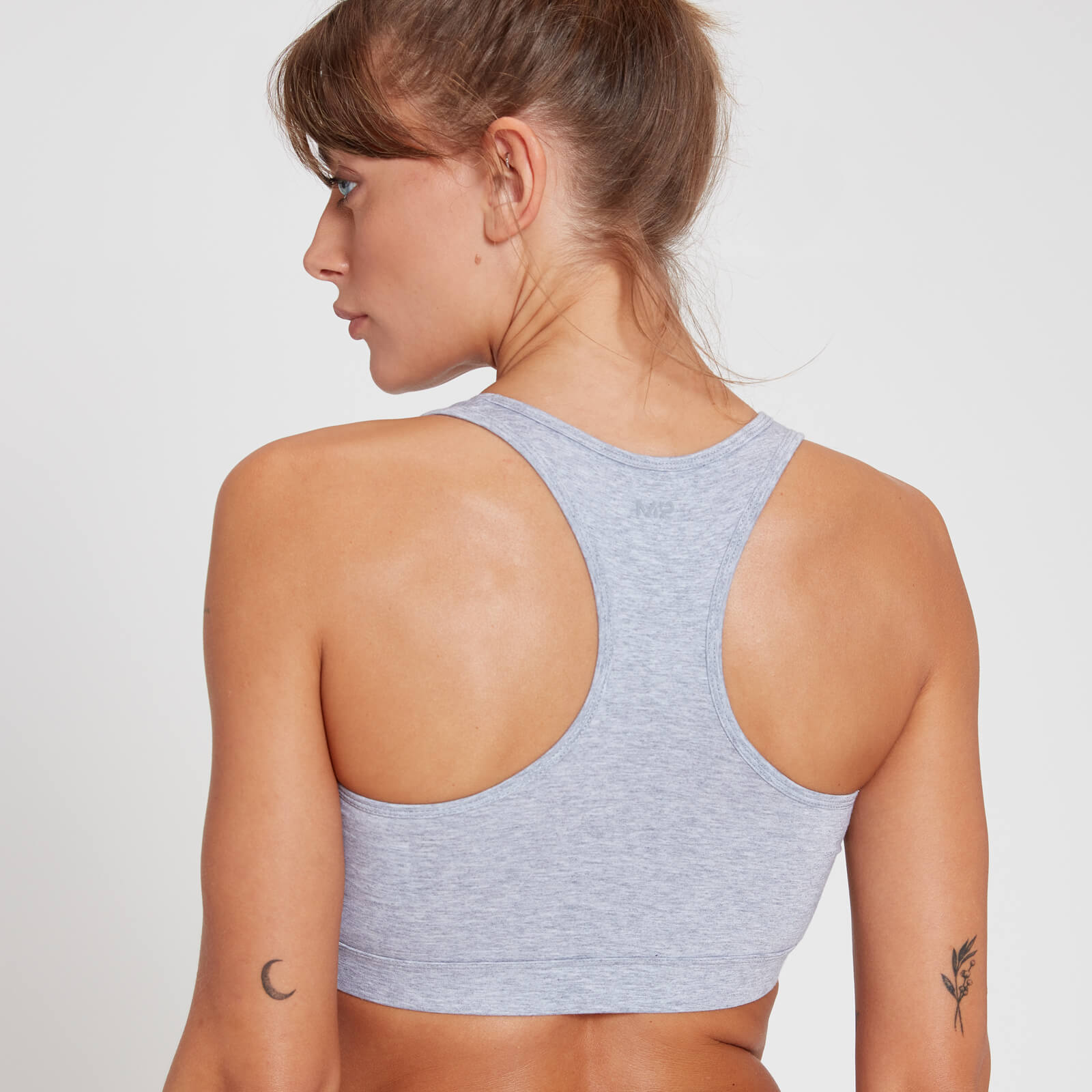 Brassière en coton MP pour femmes – Gris chiné
