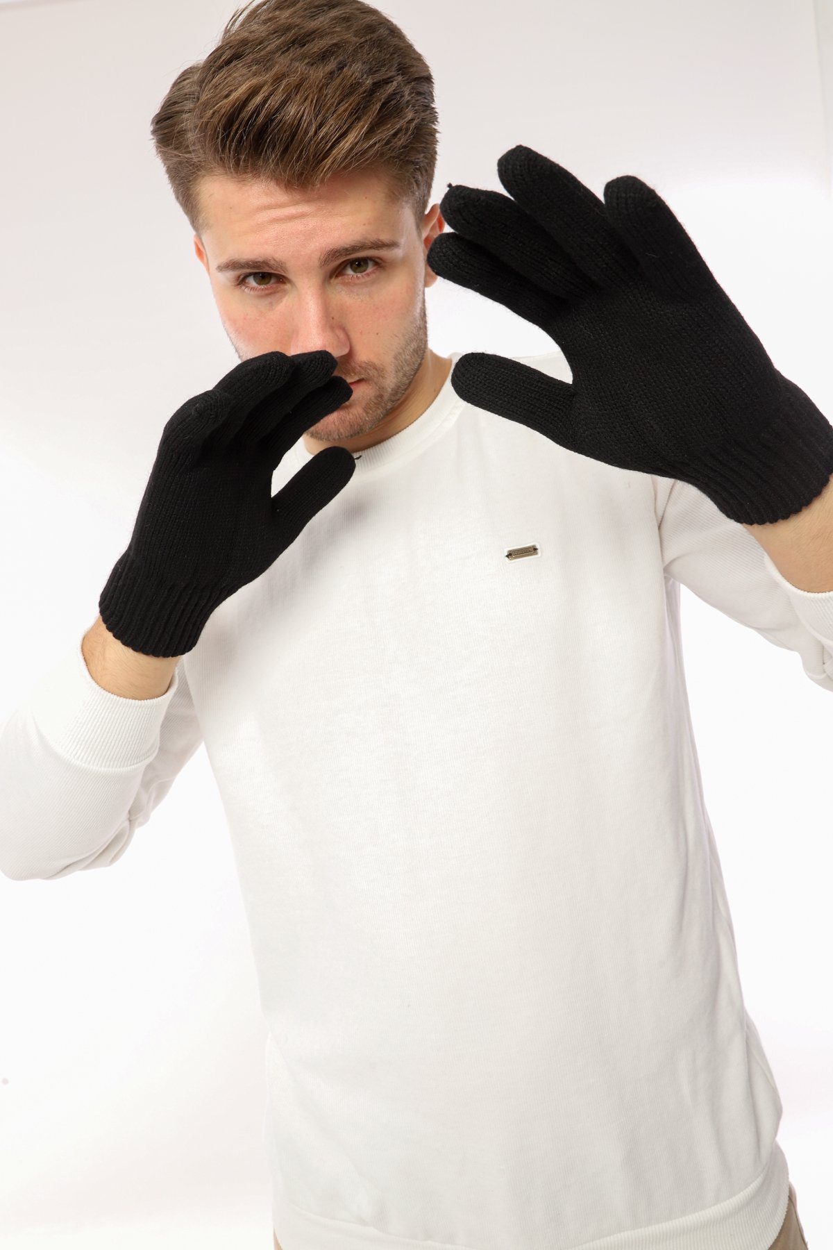 herémood Strickhandschuhe Handschuhe Winterhandschuhe Rippstrick Strickhandschuhe Damen Herren