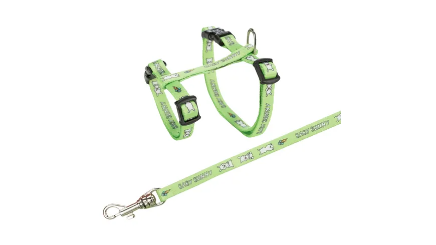 Trixie Geschirr mit Leine für kleine Kaninchen 20-33 cm / 8 mm