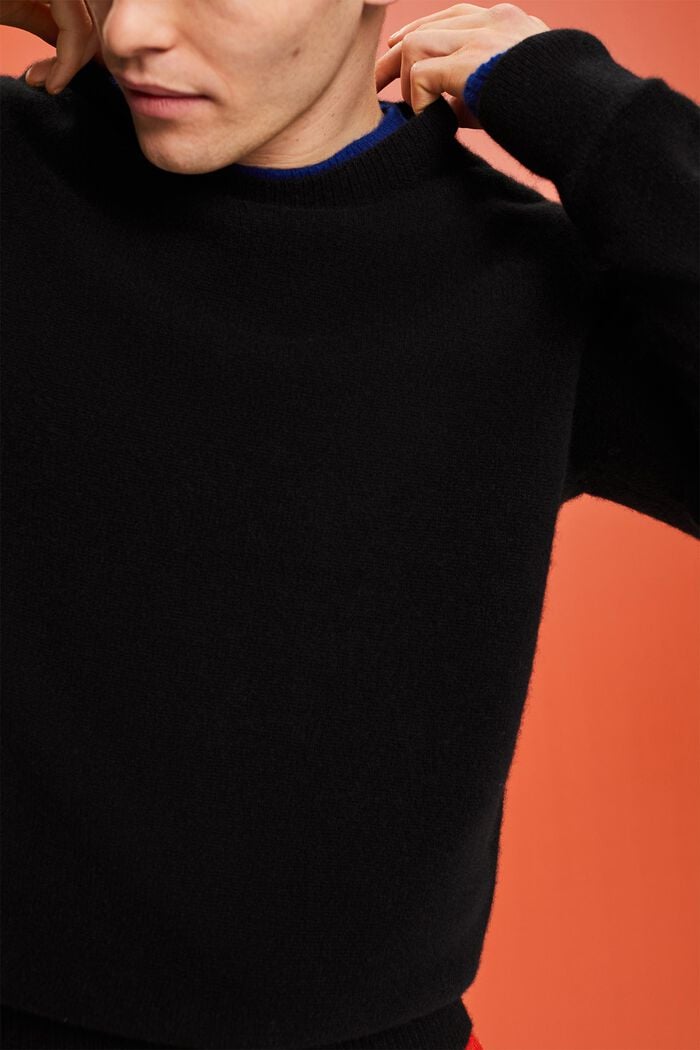 Kaschmirpullover mit Rundhalsausschnitt