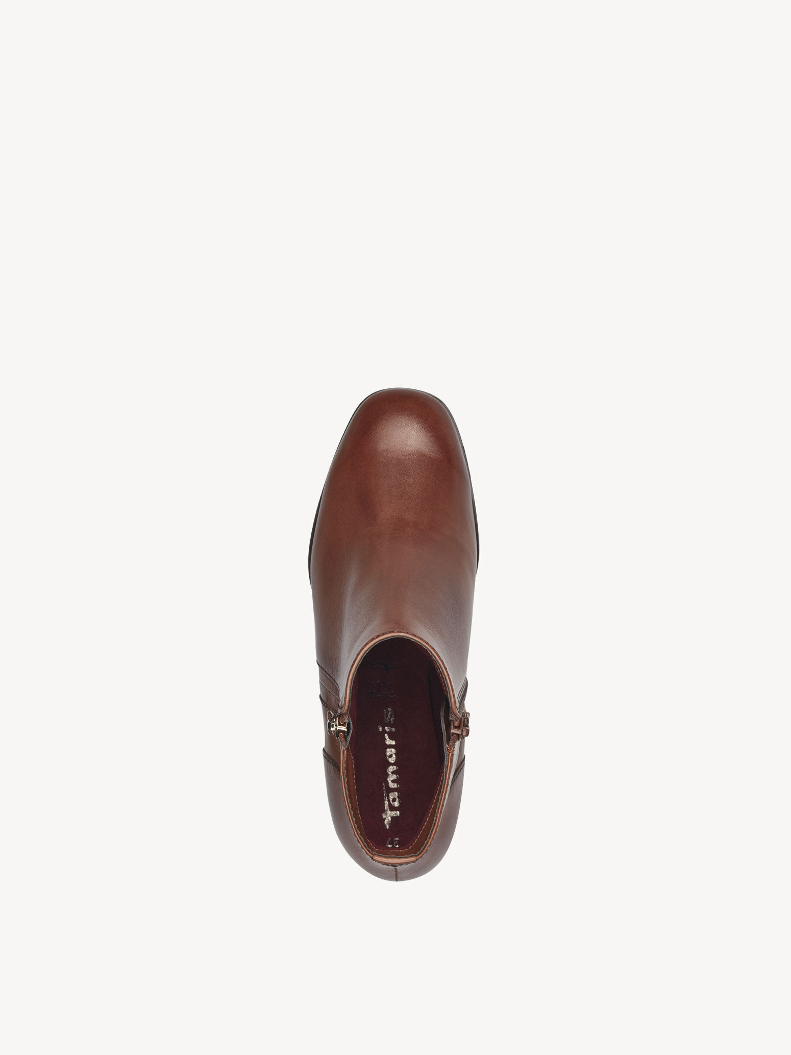 Bottine en cuir - marron