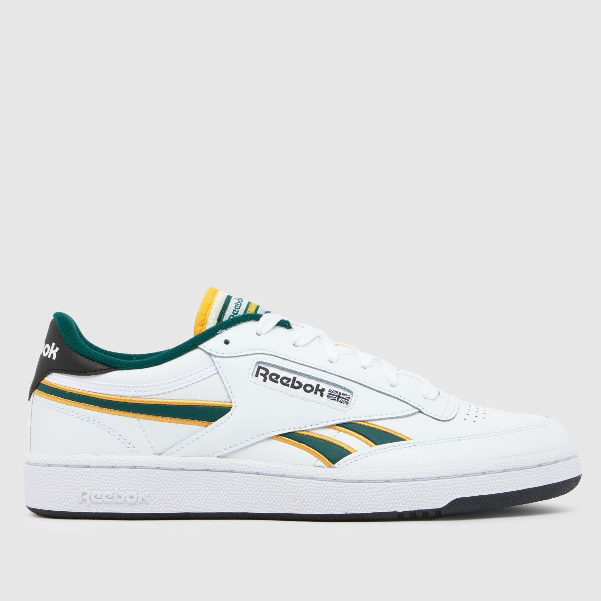 Reebok Club C Revenge – Vita och gula träningsskor