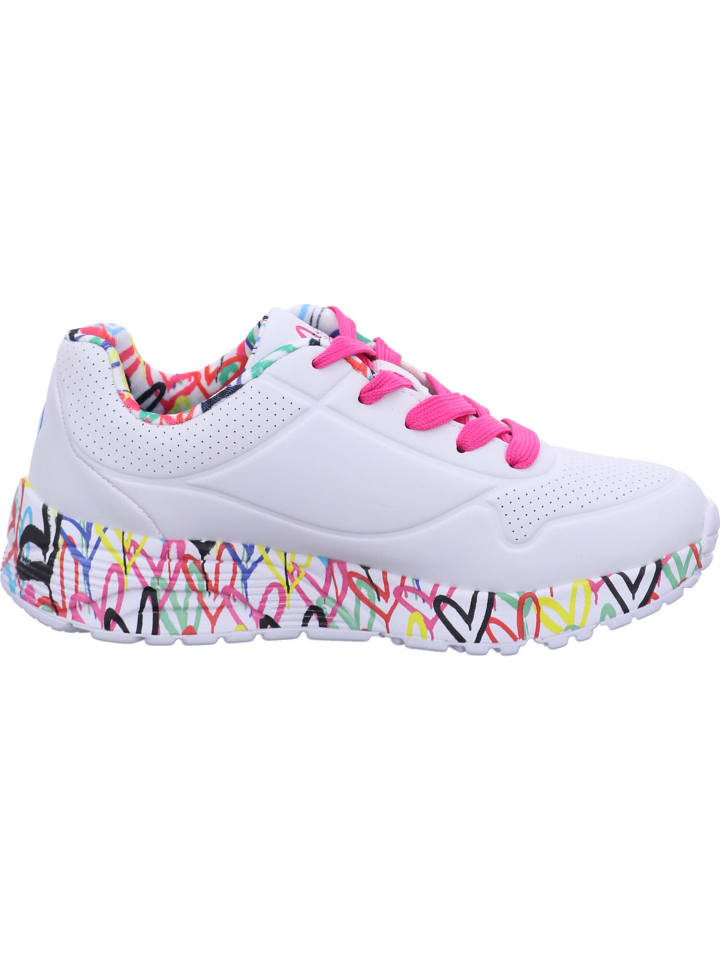 Skechers Mädchen Halbschuhe UNO LITE - LOVELY LUV in Weiß günstig kaufen