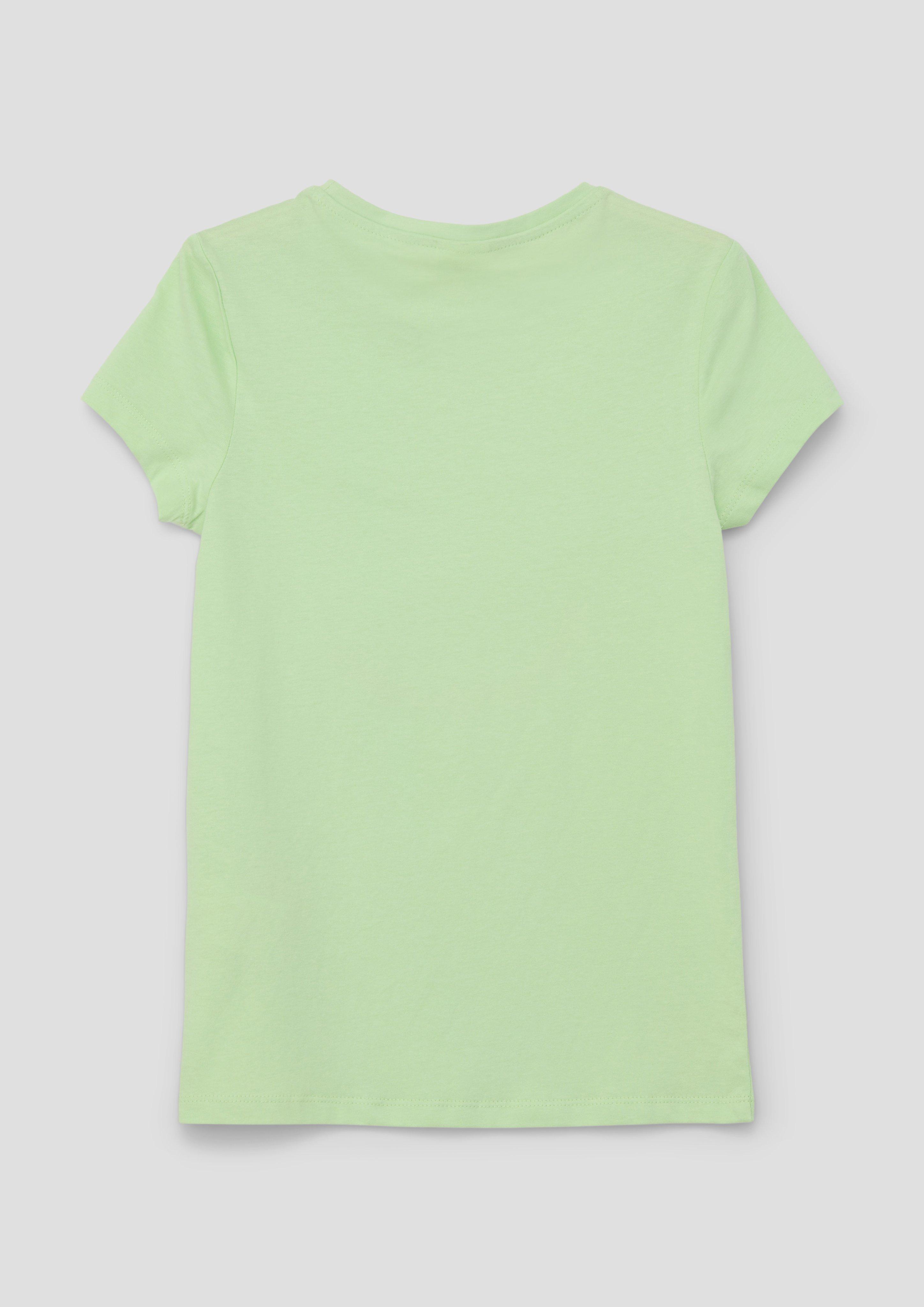 Baumwolljerseyshirt mit Smiley-Frontprint  2142434-7250
