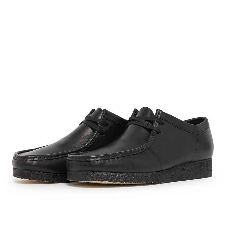 Clarks Wallabee black leather