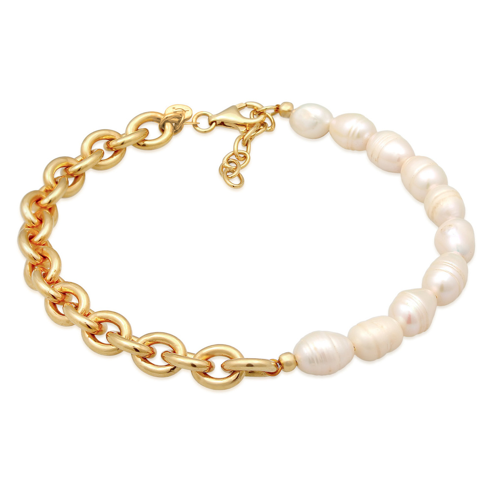 Elli PREMIUM Elli PREMIUM Bracelet de Cheville Femmes Bracelet de Cheville Maillons Baroque av Bijoux