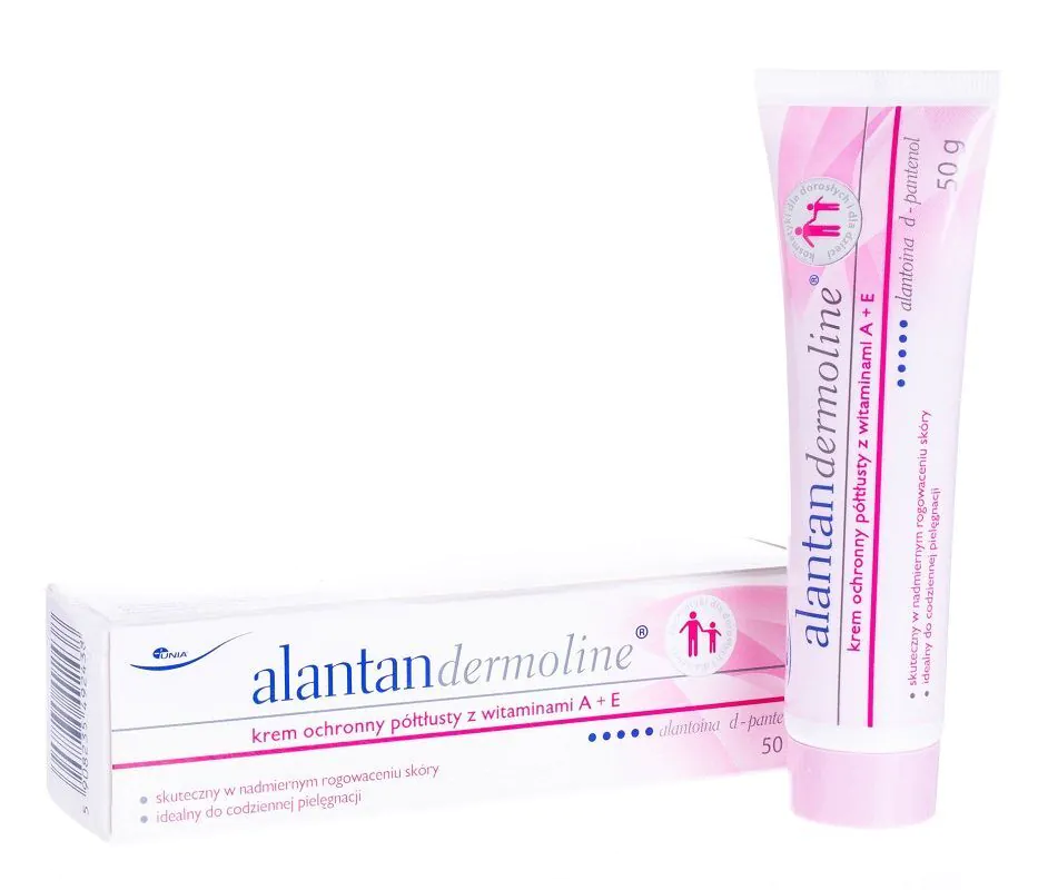 Alantan Dermoline pusiau sodrus apsauginis kremas su vitaminais A ir E