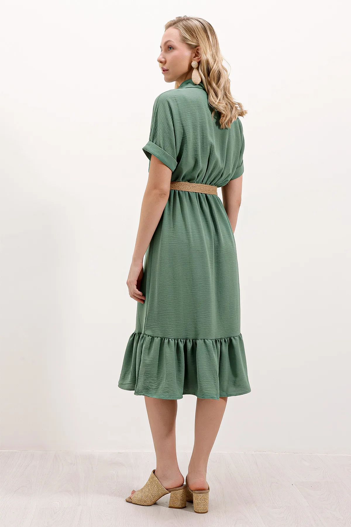 Bigdart  2292 Kleid mit Gürtel - Minze