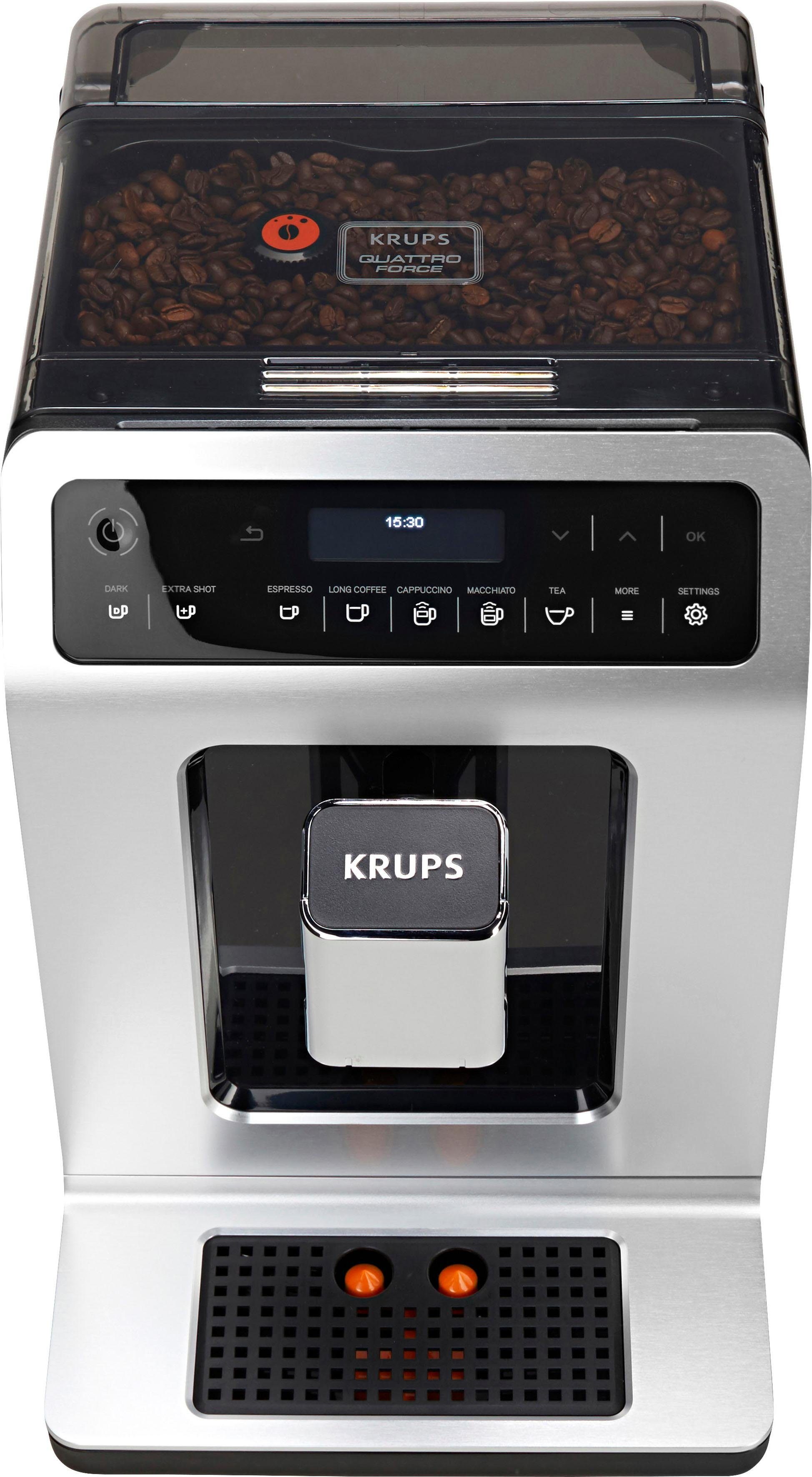 Krups Kaffeevollautomat EA891D Evidence, 12 Kaffee- und 3 Tee-Variationen, OLED-Display und Touchscreen