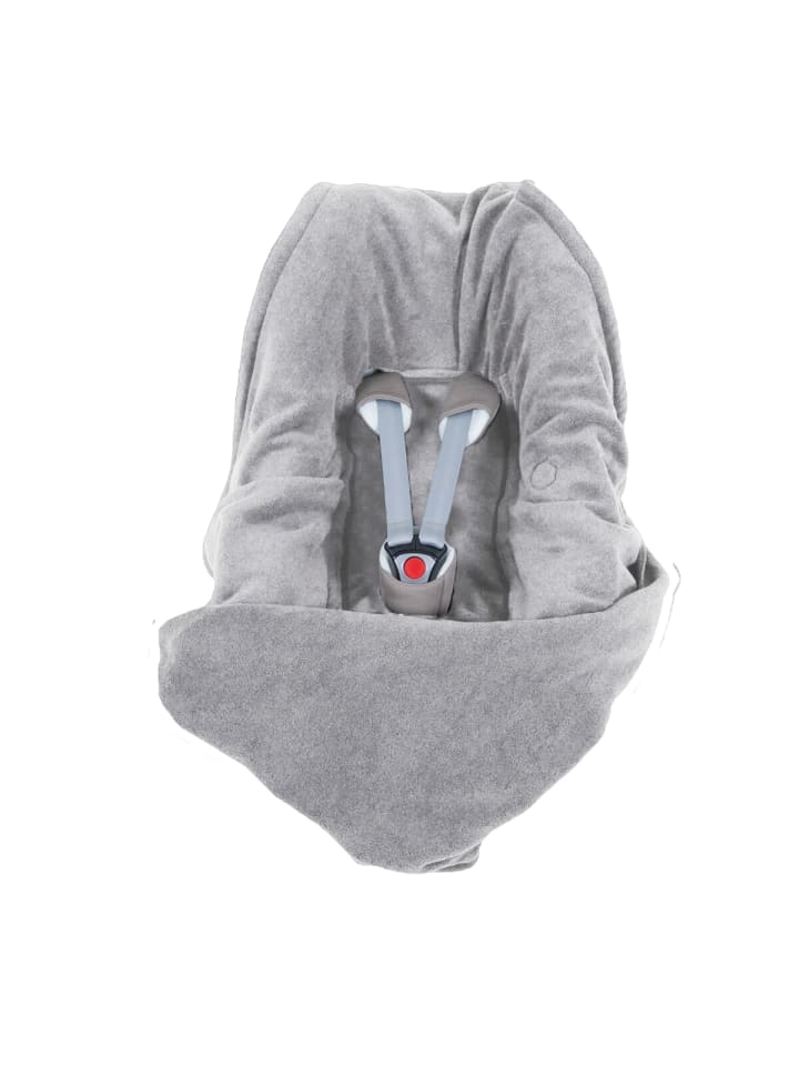 Hoppediz Babydecke Fleece Einschlagdecke für Autositz und Kinderwagen in stone günstig kaufen 80 x 80 cm