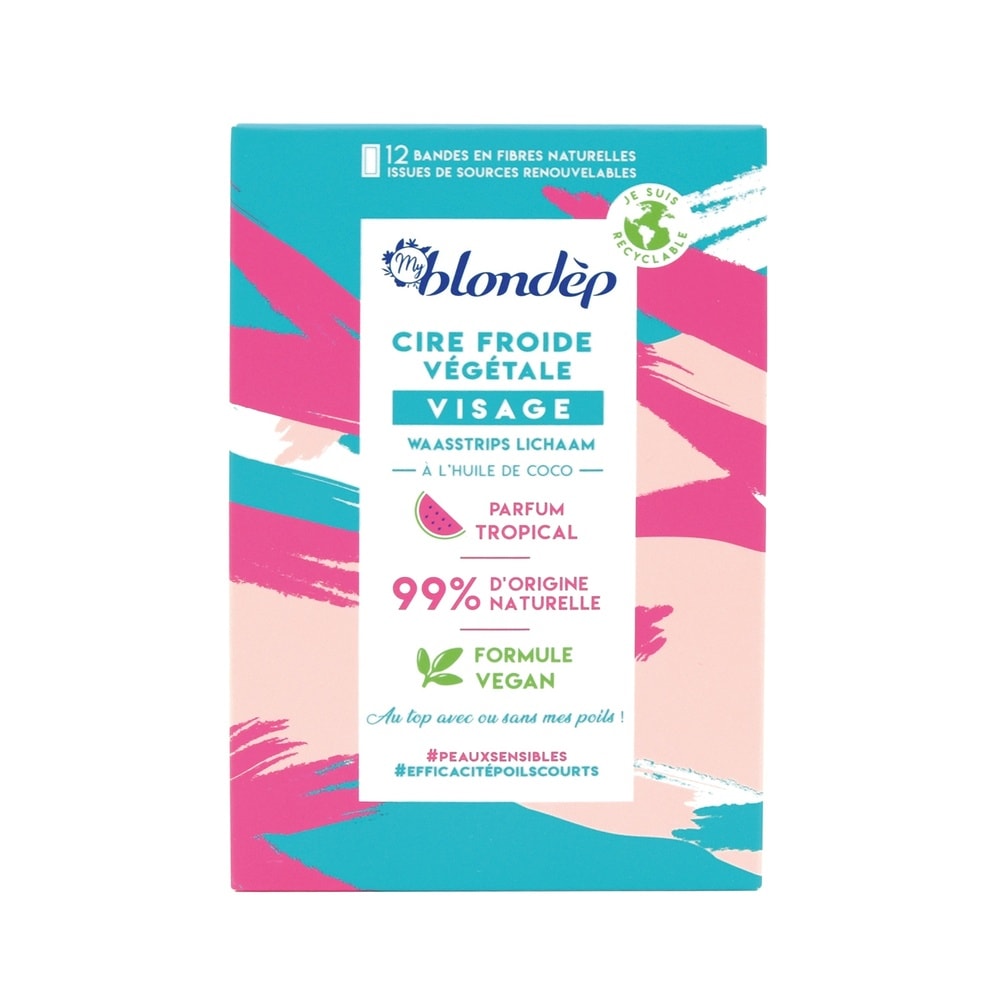 blondepil CIRE GEL FROIDE Visage - 98% Naturelle + VEGAN Cire gel froide visage