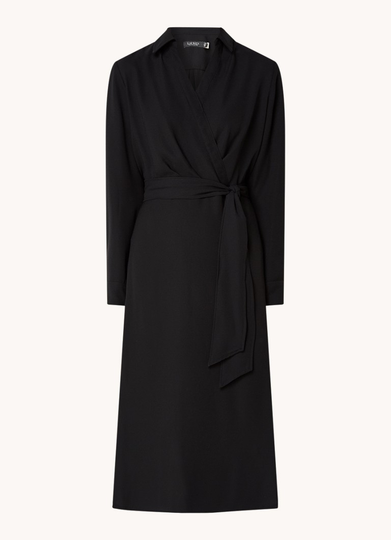 Vestido túnica midi de Ralph Lauren con cinturón anudado