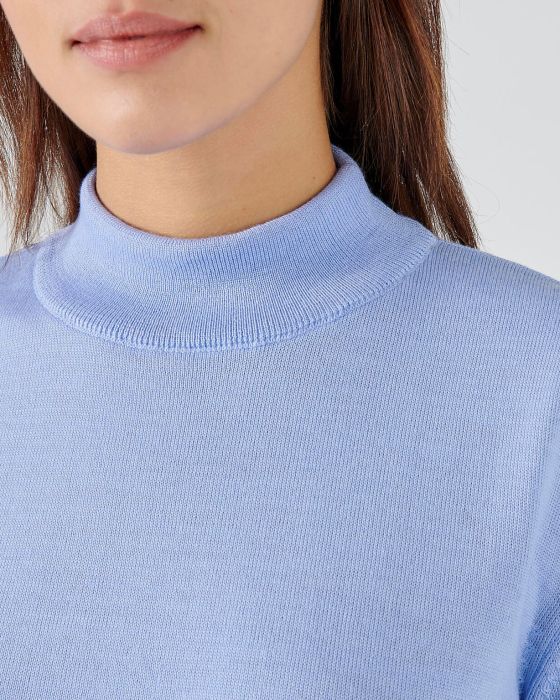 Pull col montant pure laine mérinos