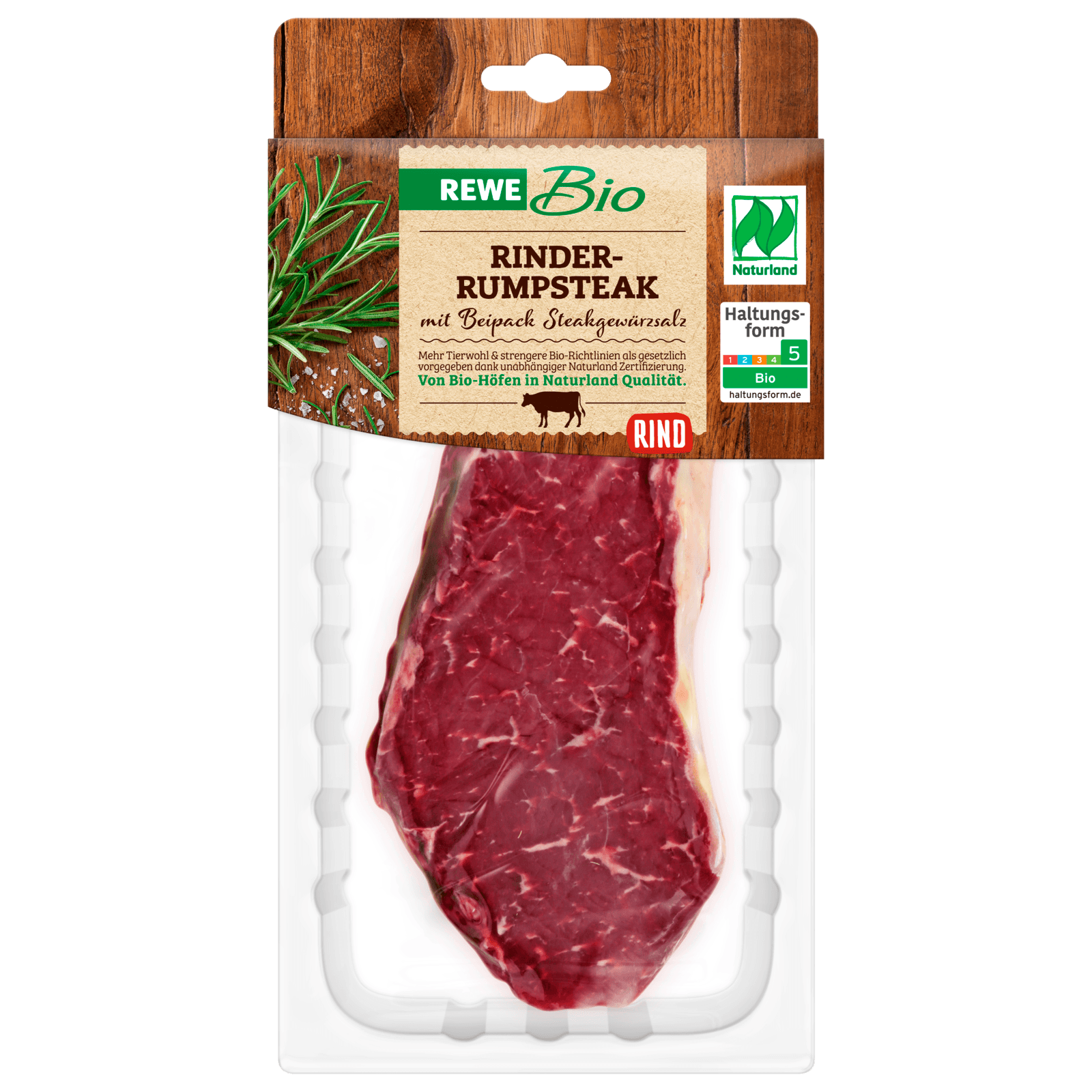 REWE Bio Rinder Rumpsteak ca. 240g