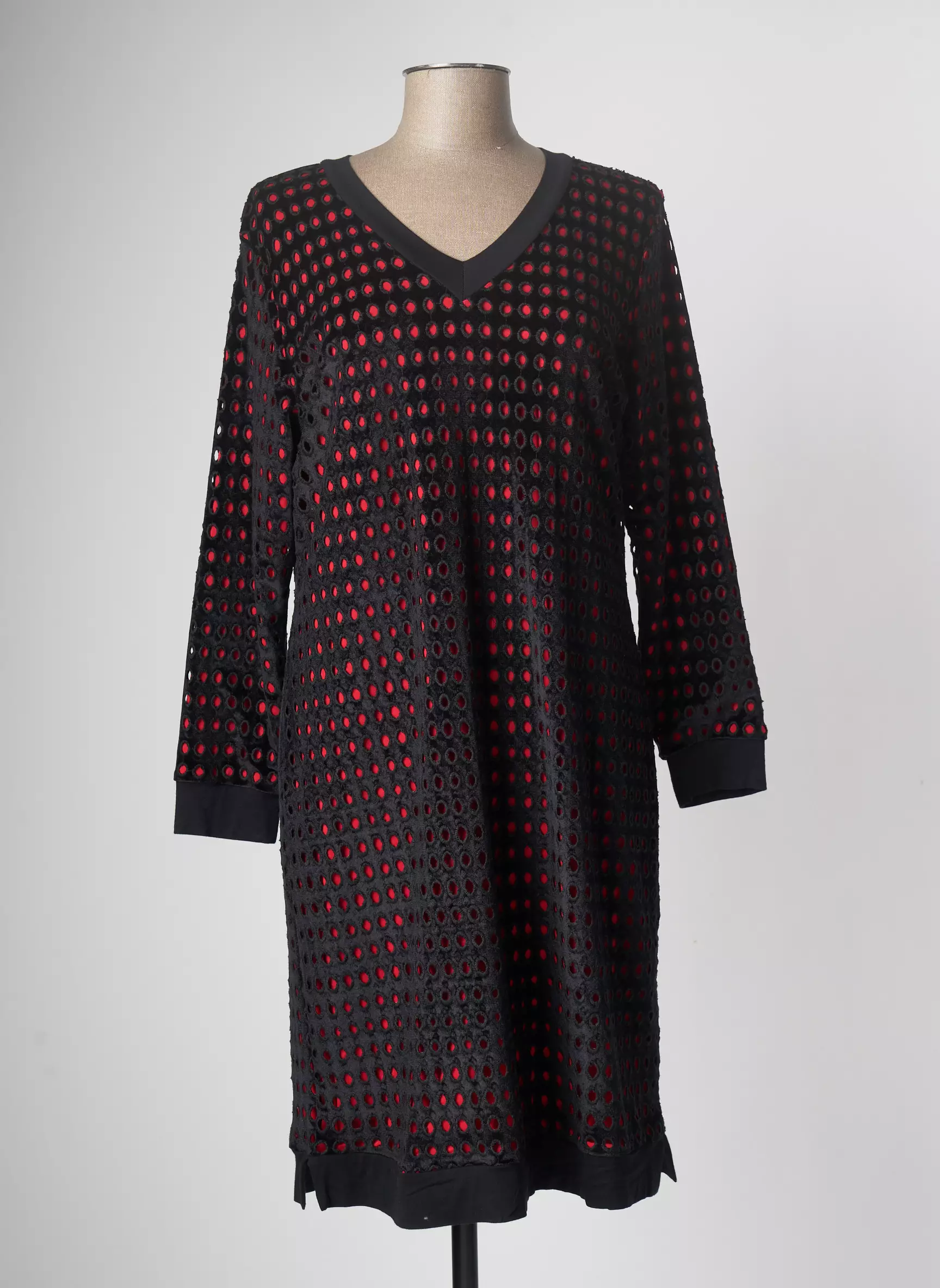 Meri Esca Robes Mi Longues Femme couleur noir