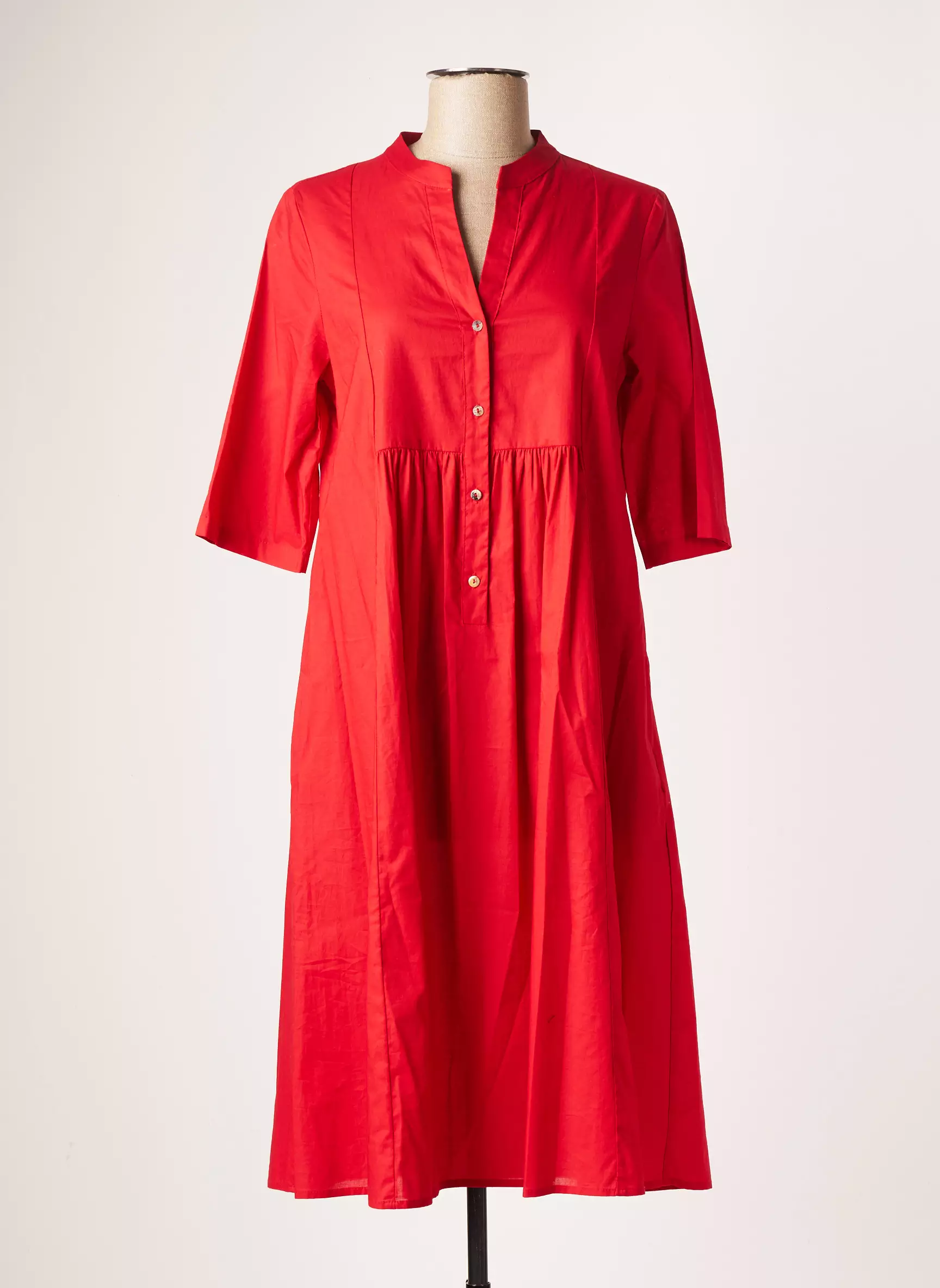 Opificio Neirami Robes Mi Longues Femme couleur rouge
