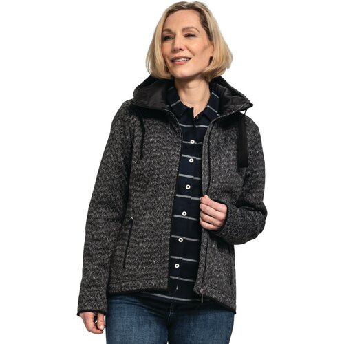 DAMEN UNTERJACKE FLEECE HOODY AURORA L