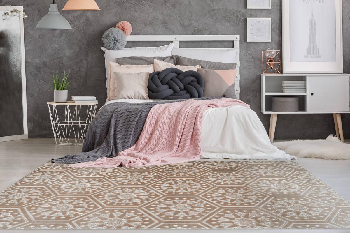 Arte Espina Hochflorteppich Monroe 200 Taupe