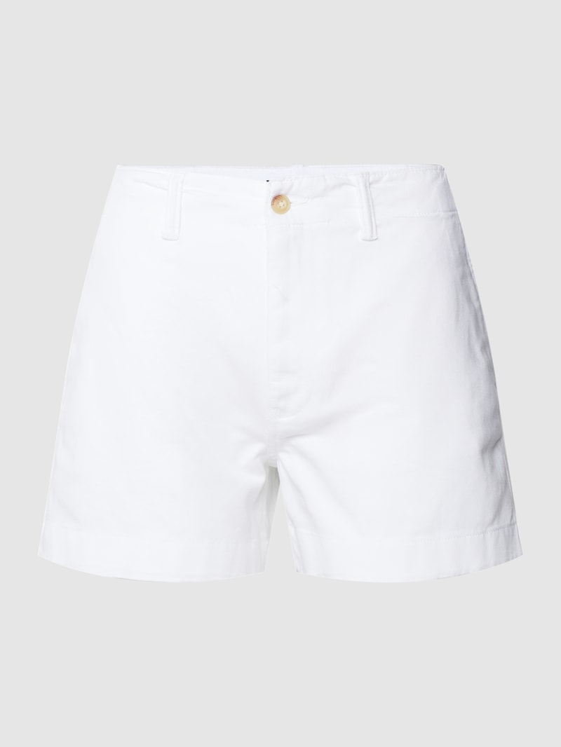 Shorts mit seitlichen Eingrifftaschen in weiß