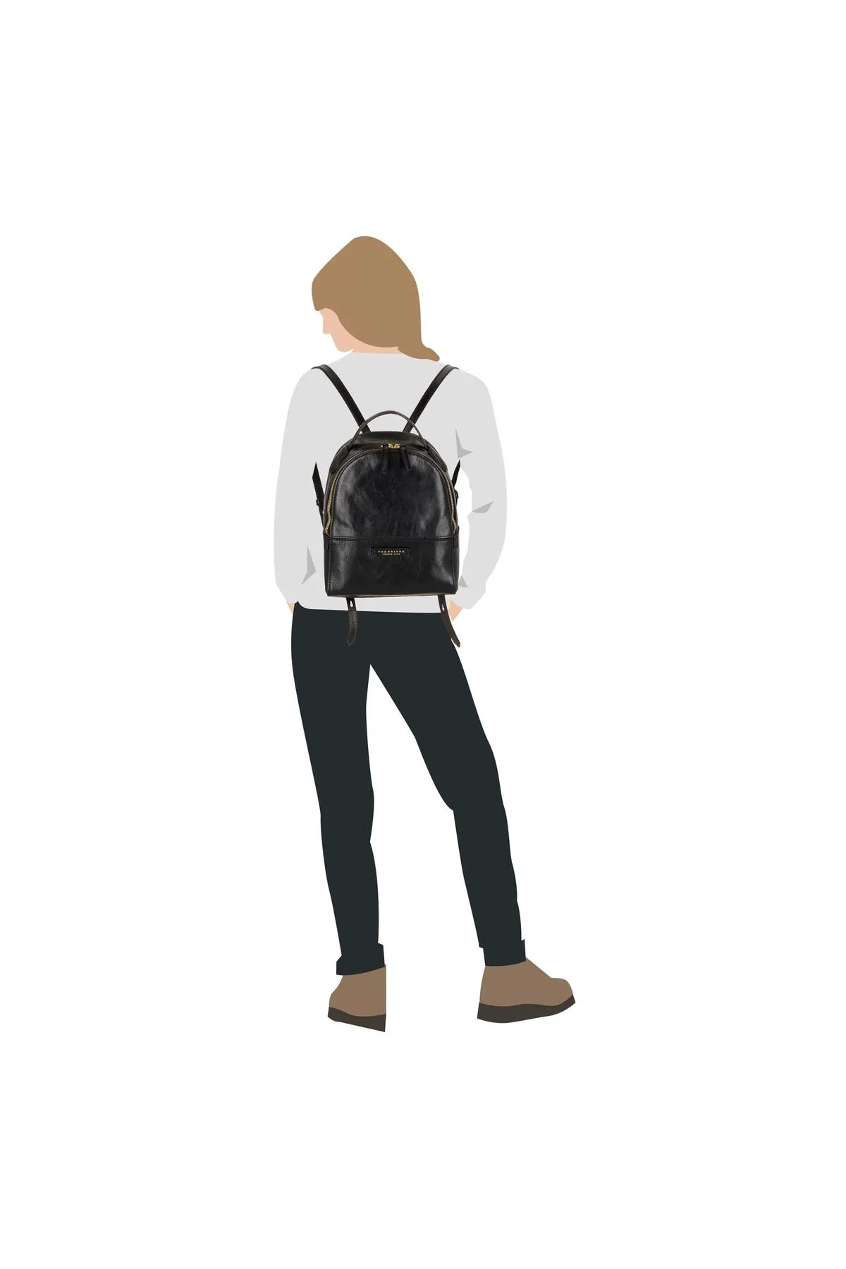 The Bridge  Elettra City 26 cm Leder Rucksack