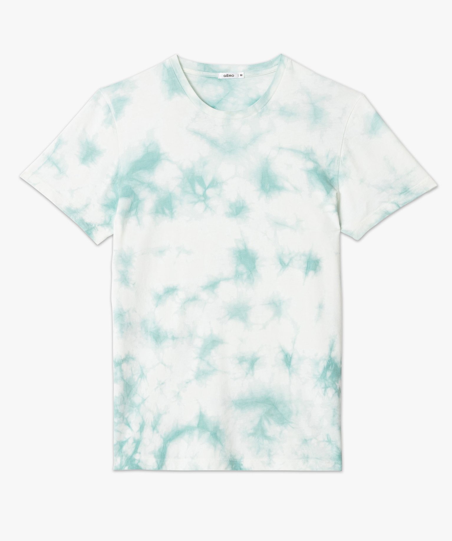 Tee-shirt à manches courtes coloris tie and dye homme bleu | GEMO