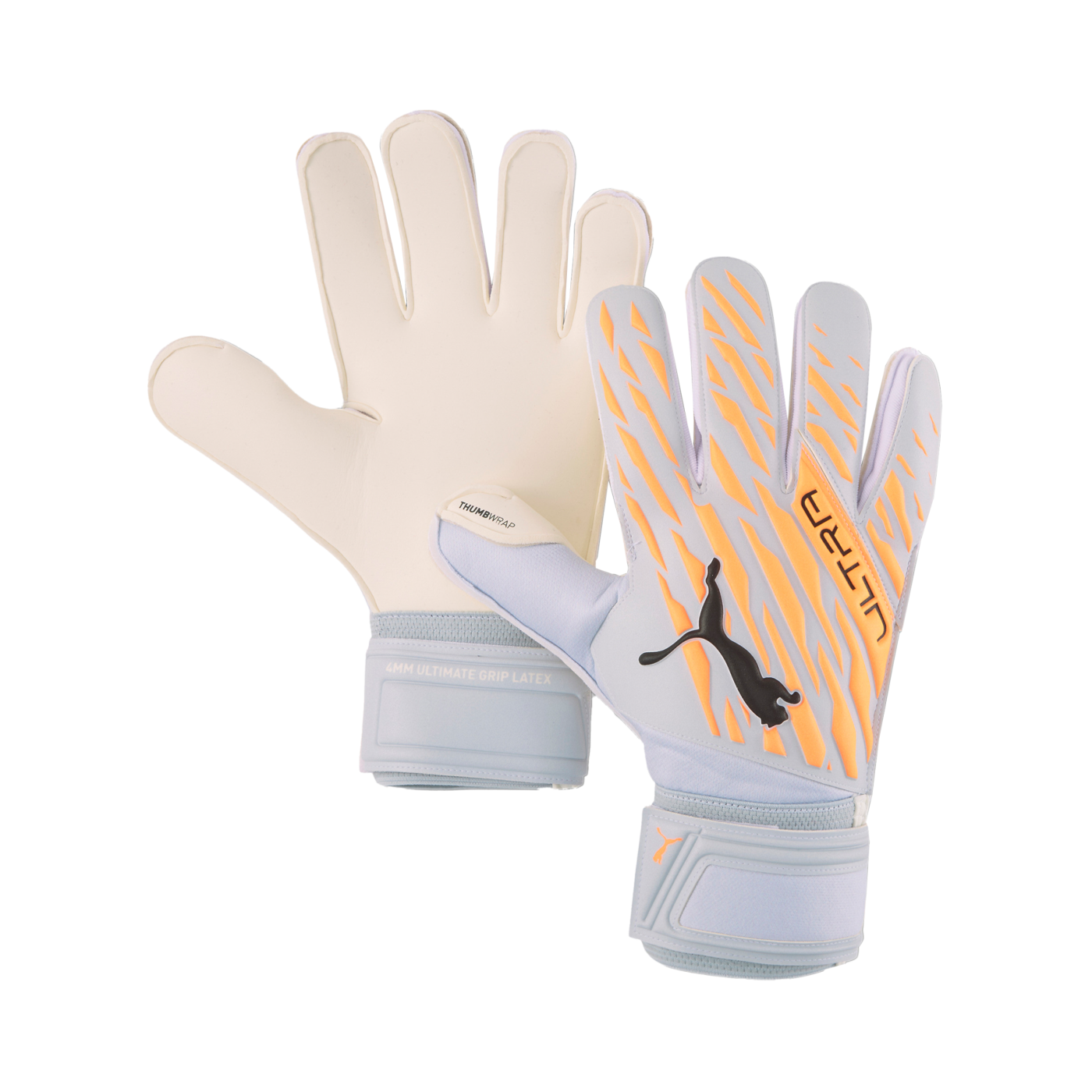 PUMA ULTRA RC Grip 1 Instinct Torwarthandschuhe Orange Silber Schwarz F05