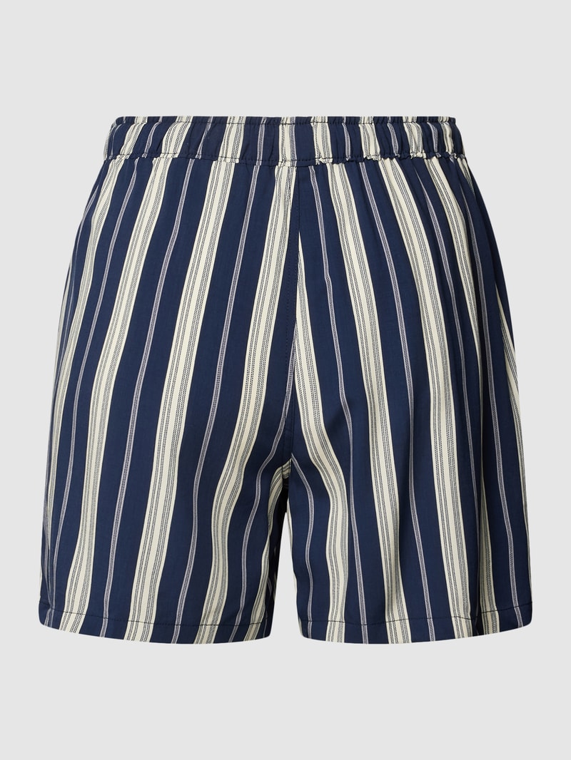 Pyjama-Shorts mit Streifenmuster in dunkelblau