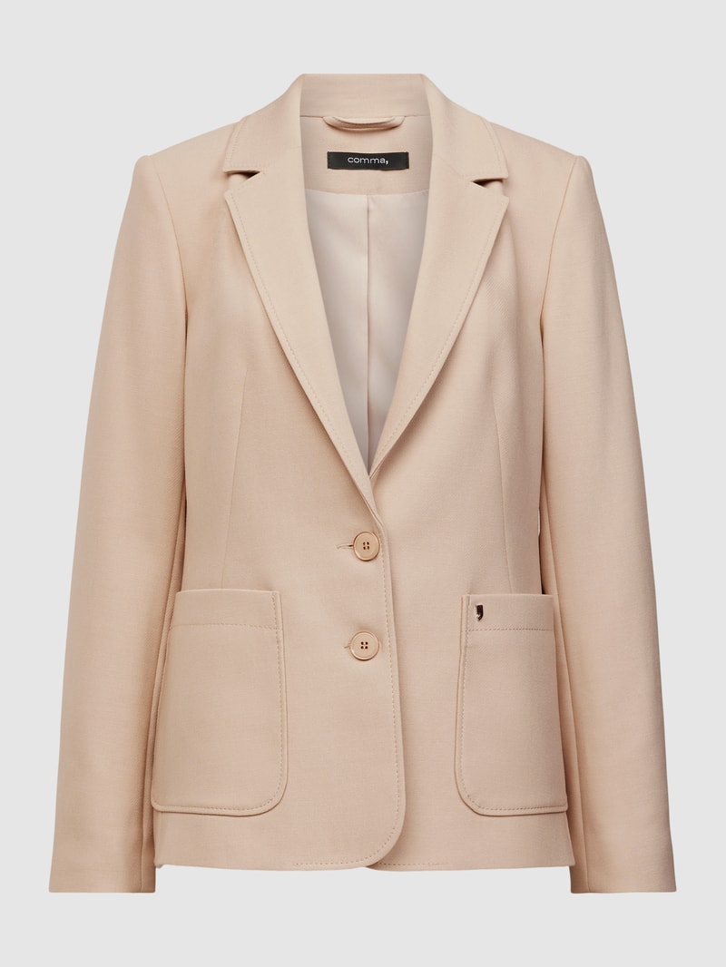 Blazer mit Reverskragen in sand