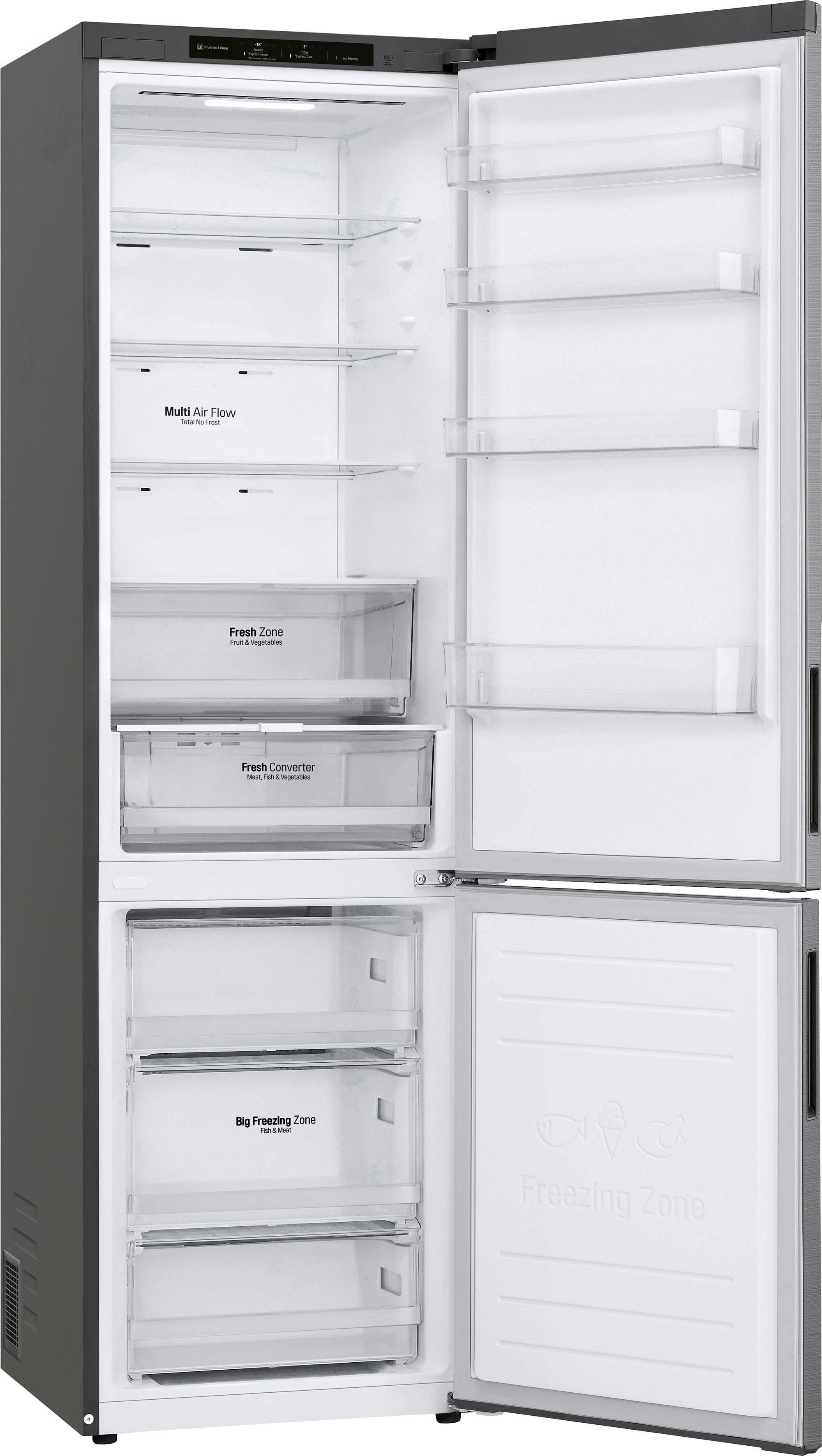 LG Kühl-/Gefrierkombination GBP62PZNBC, 203,0 cm hoch, 59,5 cm breit