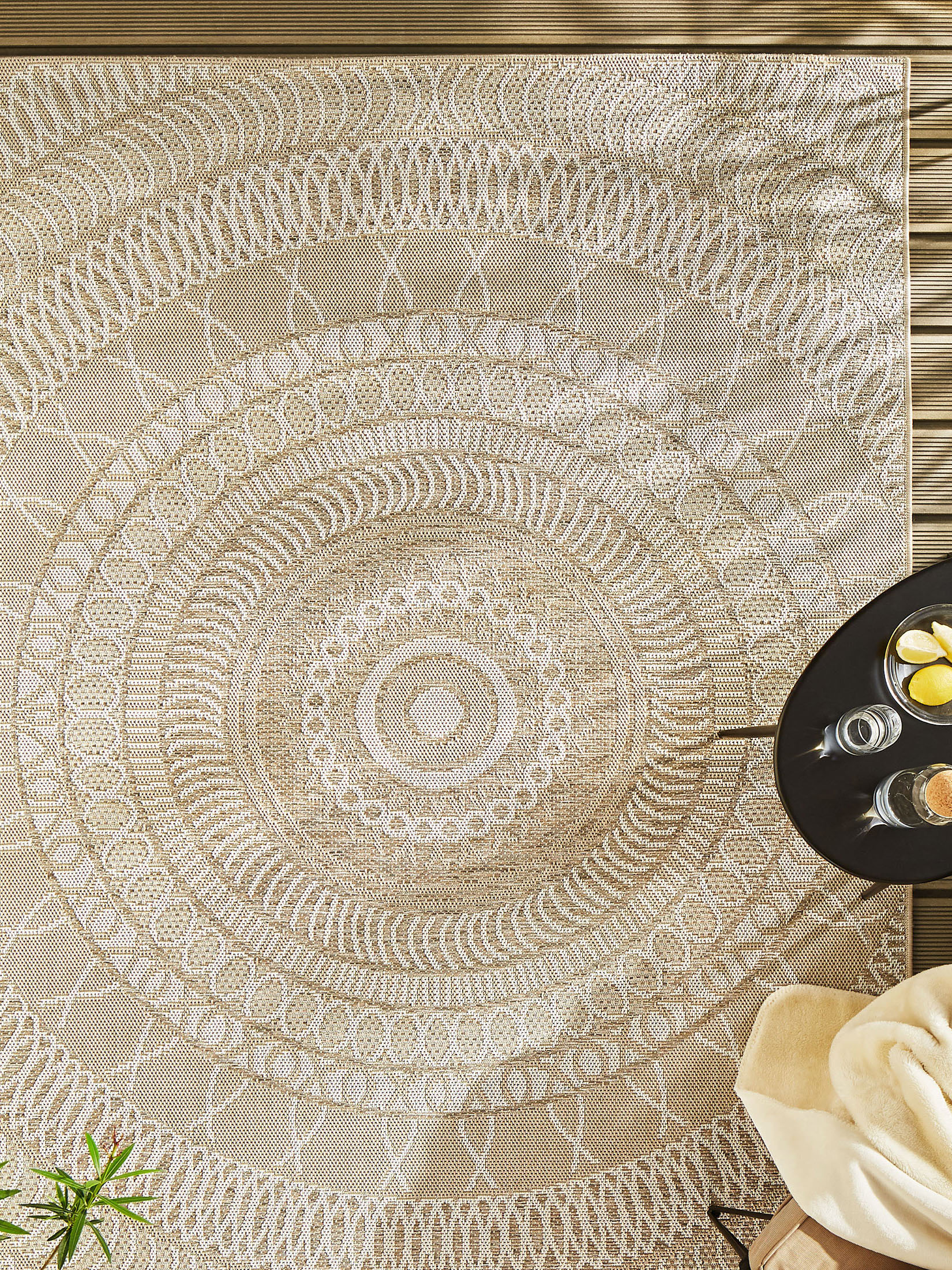Rancagua Moderner Teppich, Creme