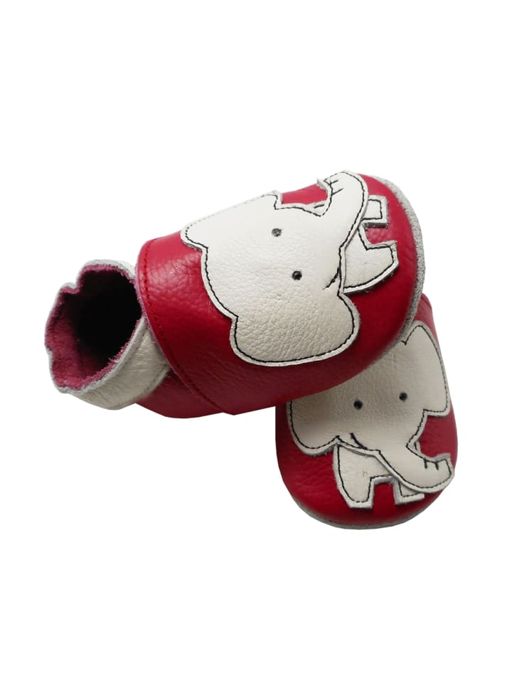 Yalion Leder-Krabbelschuhe 