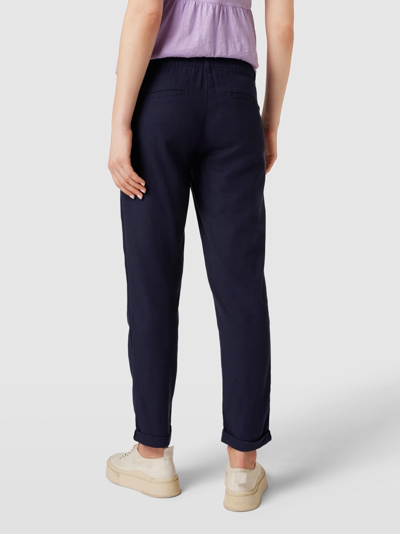 Umstands-Leinenhose mit elastischem Bund Modell 'BEACH' in marineblau