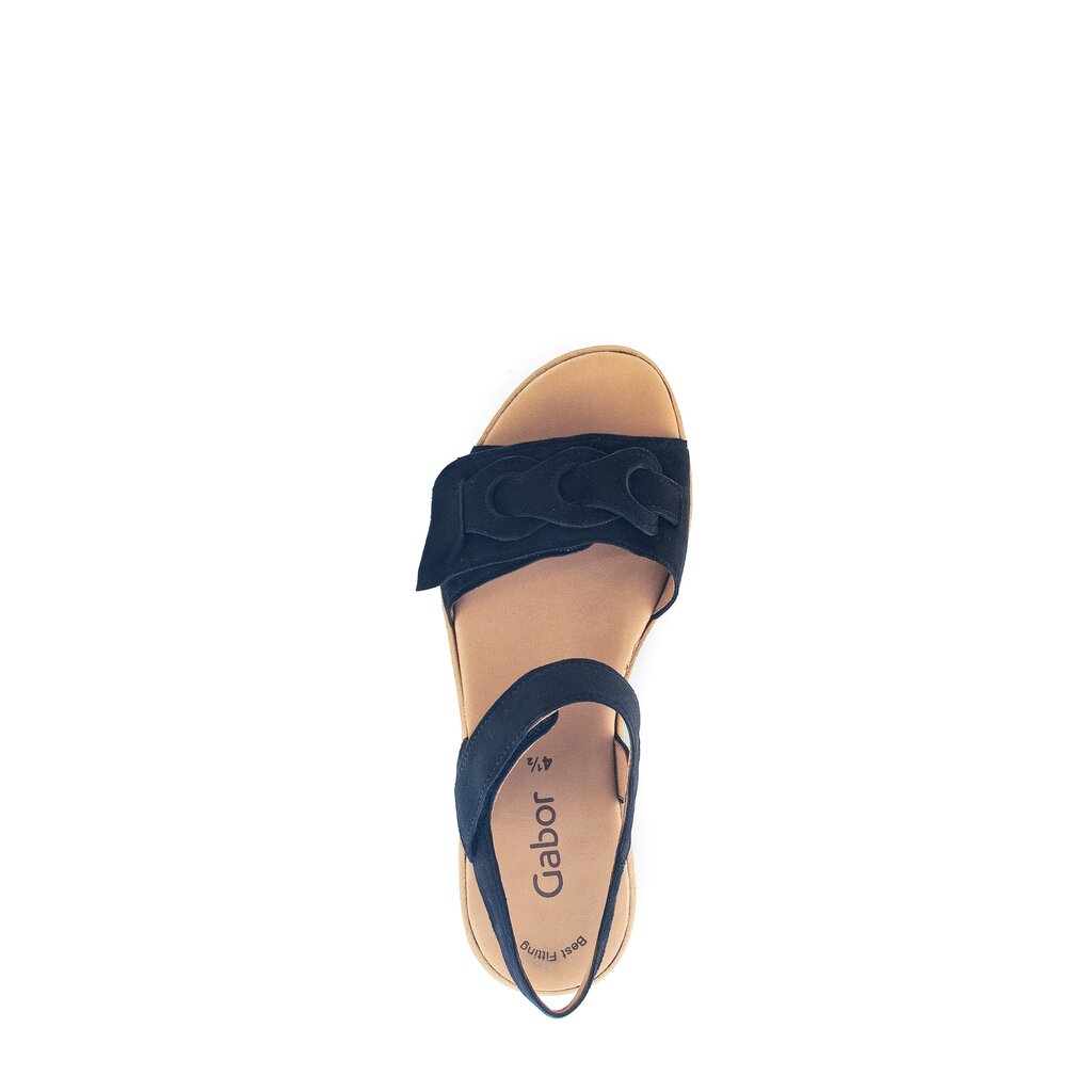 Gabor fashion Plateau Sandale blau