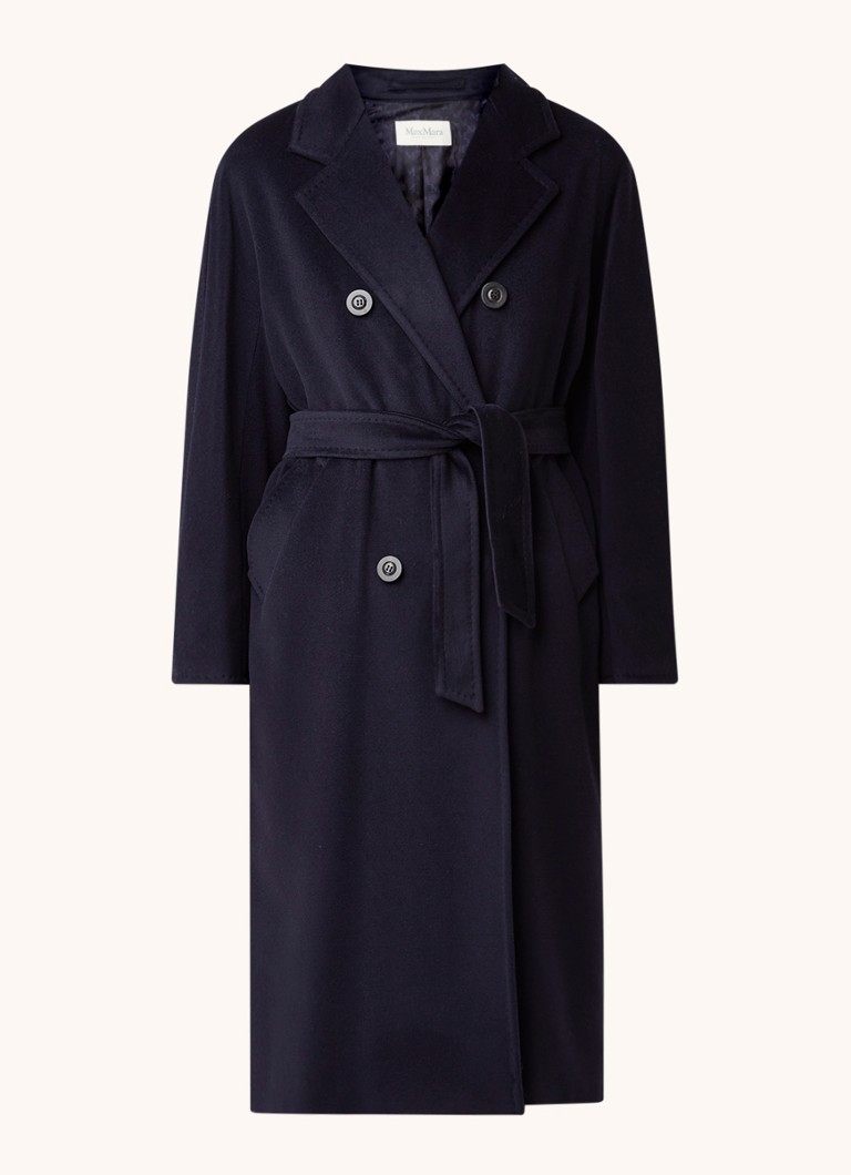 MaxMara Madame kaput od mješavine vune s remenom za vezanje
