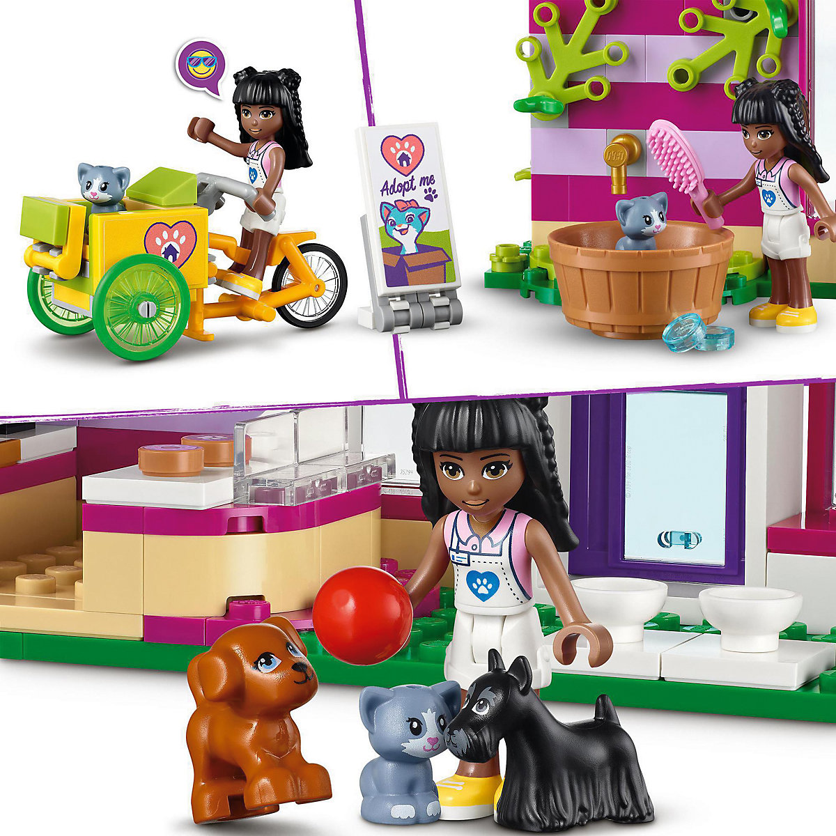 LEGO® Friends 41699 Tieradoptionscafé