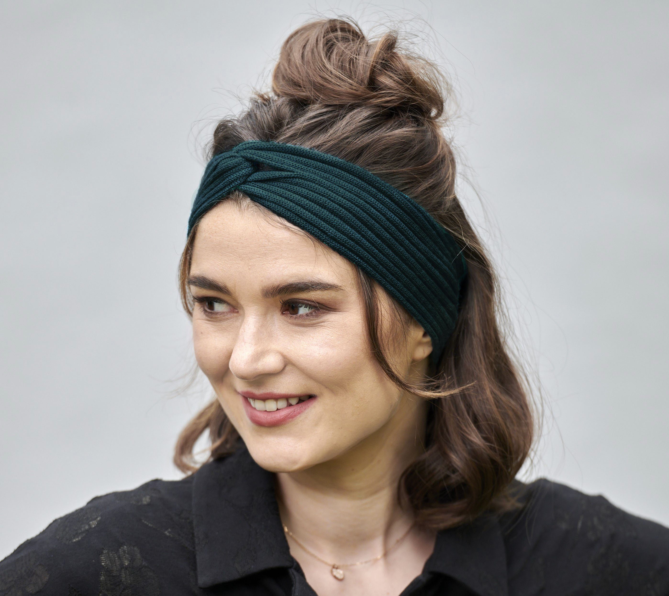 BEAZZ Stirnband Stirnband Ohrenwärmer Damen Winter 100% WOLLE Merino Feinstrick, warm und weich