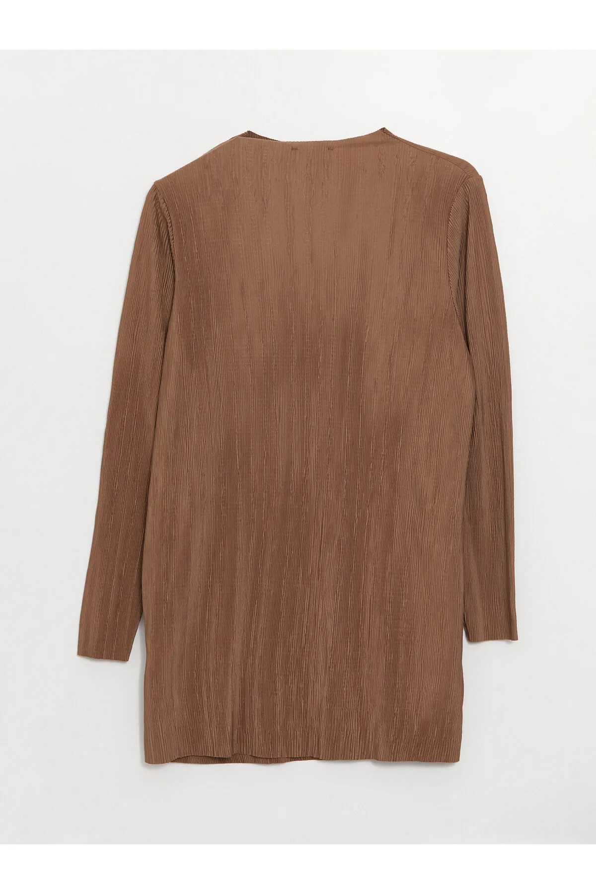 LC Waikiki  Einfarbige, langärmlige Oversize-Damentunika mit hohem Kragen