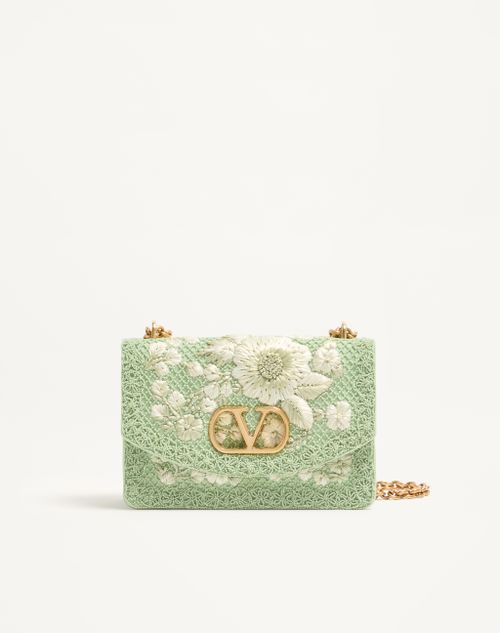 Bolsa de ombro média Valentino Garavani Vain bordada