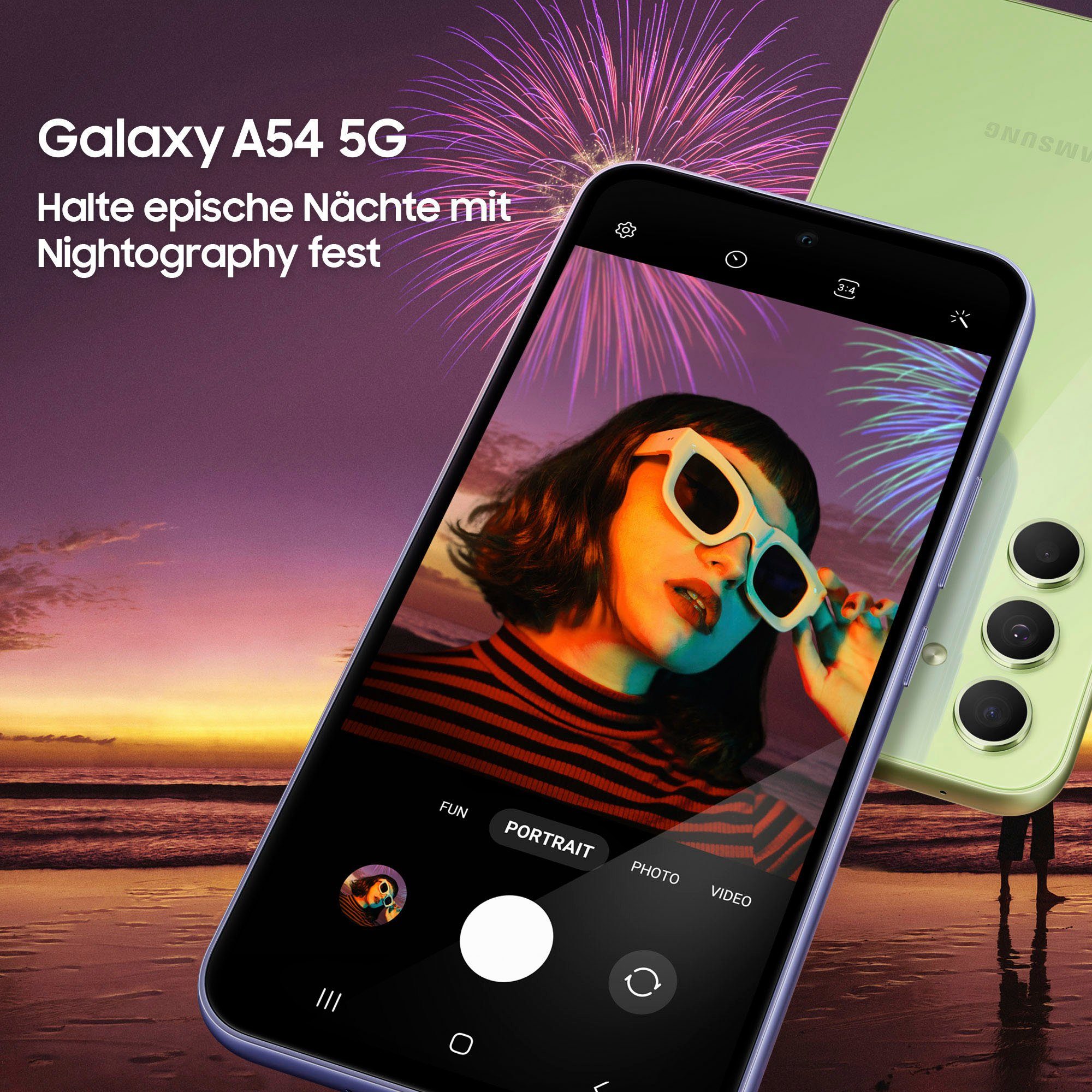 Samsung Galaxy A54 5G 256GB Smartphone (16,31 cm/6,4 Zoll, 256 GB Speicherplatz, 50 MP Kamera)