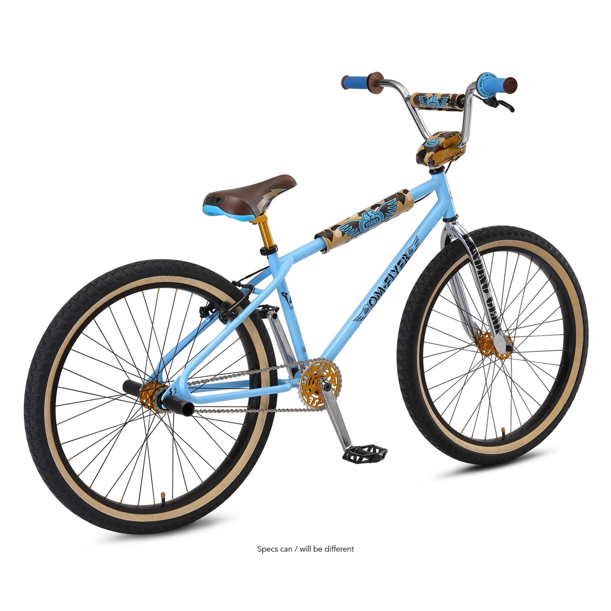 SE Bikes BMX-Rad OM Flyer, 1 Gang, ohne Schaltung, BMX Fahrrad Cruiser für Erwachsene und Jugendliche ab 160 cm retro Rad