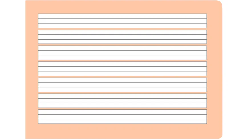 Oxford Schreiblernheft A5 Lineatur 1Q quer 16 Blatt