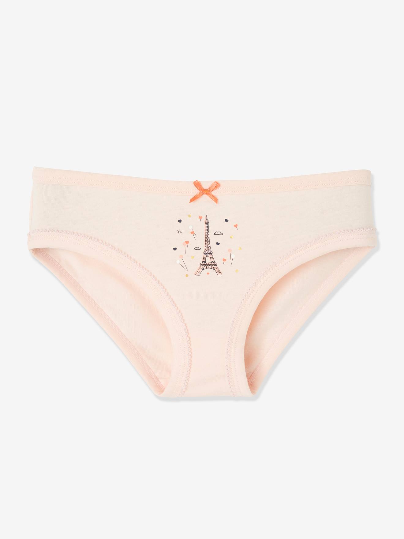Lot de 5 culottes fille fantaisie lot ivoire
