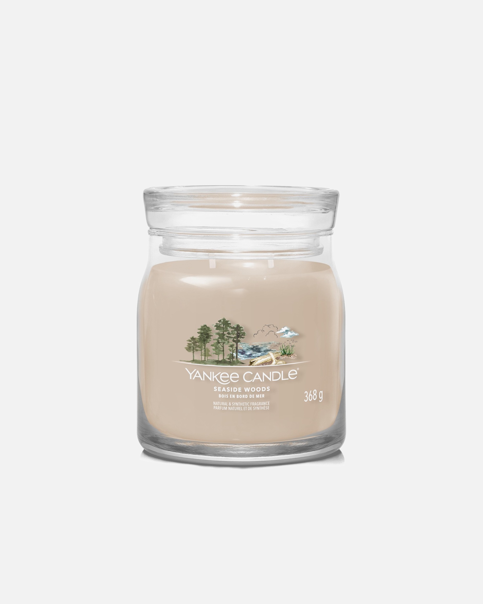 YANKEE CANDLE Medium Wooden Jar by the Sea